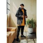 Jachetă pentru bărbati de iarnă // Urban classics Hooded Long Jacket black