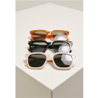 Ochelari de soare // Urban Classics Sunglasses Chicago 3-Pack black/brown/lightbeige