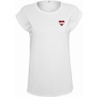 Tricou pentru femei cu mânecă scurtă // Mister tee Ladies Amore Tee white