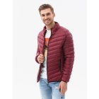 Men's mid-season quilted jacket C528 - red