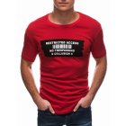 Men's printed t-shirt S1465 - red