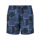 Costume de baie barbati // Urban Classics Pattern Swim Shorts navy bandana aop
