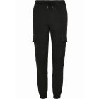 Pantaloni // Urban Classics Ladies Knitted Denim High Waist Cargo Pants black
