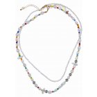 Colier // Urban Classics / Various Pearl Layering Necklace 2-Pack multicolor