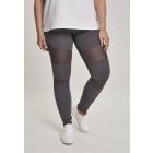 Colanti // Urban classics Ladies Tech Mesh Leggings dark grey