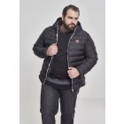 Jachetă pentru bărbati de iarnă // Urban Classics Basic Bubble Jacket blkwhtblk
