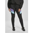 Colanti // Urban classics Ladies Color Block Leggings black/ultraviolet