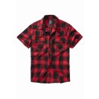 Camasi de barbati // Brandit Checkshirt Halfsleeve red/black