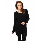 Pulover pentru femei // Urban classics Ladies Long Wideneck Sweater black