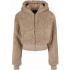 Jachetă  pentru femei  // Urban Classics Ladies Short Oversized Sherpa Jacket softtaupe