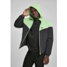 Jachetă pentru bărbati  // Urban Classics 2-Tone Padded Windrunner black/neon green
