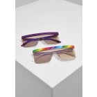 Ochelari de soare // Mister tee Pride Sunglasses 2-Pack multicolor/lilac