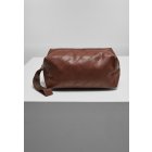 Urban Classics Accessoires / Synthetic Leather Cosmetic Pouch brown