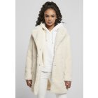 Haină pentru femei // Urban classics Ladies Oversized Sherpa Coat whitesand