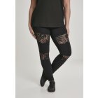 Colanti // Urban classics Ladies Laces Inset Leggings black