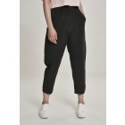 Pantaloni // Urban classics Ladies High Waist Cropped Pants black