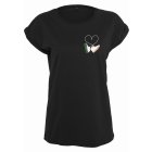 Tricou pentru femei cu mânecă scurtă // Mister tee Ladies Kicks Love EMB Tee black