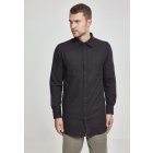 Camasi de barbati // Urban Classics Side-Zip Long Checked Flanell Shirt blk/blk