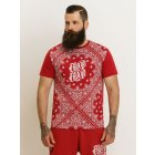 Tricou pentru bărbati cu mânecă scurtă // Blood In Blood Out Bandana T-Shirt - rot