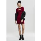 Rochie // Urban classics Ladies Cut Out Dress burgundy