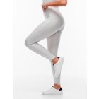 Women's leggings PLR112 - white melange