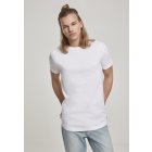 Tricou pentru bărbati cu mânecă scurtă // Urban Classics Short Shaped Turn Up Tee white