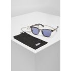 Ochelari de soare // Urban classics Sunglasses Italy with chain grey silver silver
