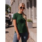 Women's plain t-shirt SLR001 - dark green