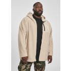 Jachetă pentru bărbati  // Urban Classics Hooded Sherpa Zip Jacket darksand