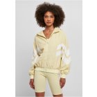 Jachetă  pentru femei  // Urban Classics Ladies Crinkle Batwing Jacket softyellow/white