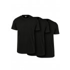 Tricou pentru bărbati cu mânecă scurtă // Urban Classics Basic Tee 3-Pack black/black/black