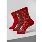 Şosete // Urban classics Christmas Gingerbread Lurex Socks 3-Pack multicolor