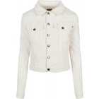 Jachetă denim // Urban classics Ladies Organic Denim Jacket offwhite raw