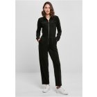 Urban Classics / Ladies Velvet Rib Boiler Suit black