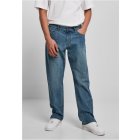 Urban Classics / Straight Slit Jeans middeepblue