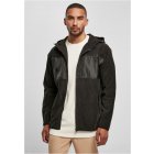 Jachetă pentru bărbati  // Urban Classics / Hooded Micro Fleece Jacket black